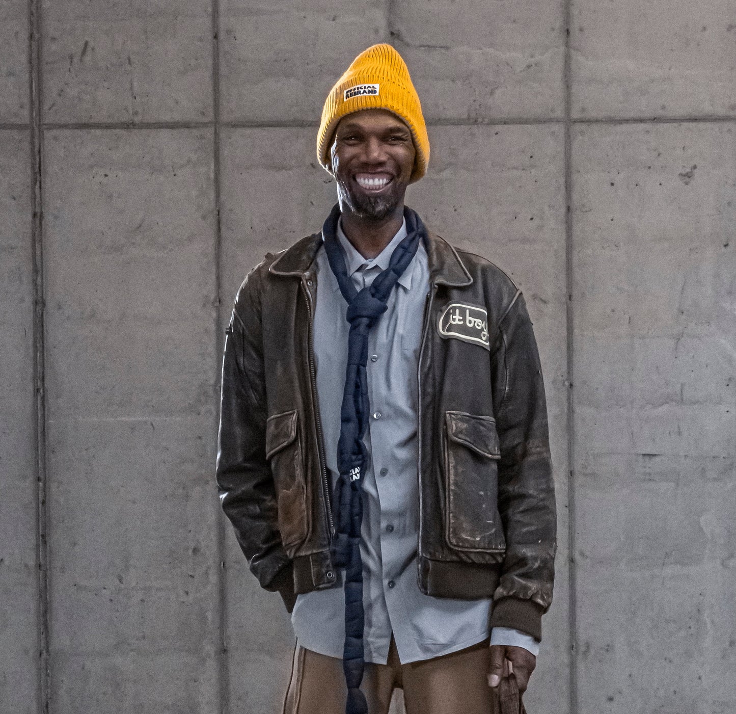 rebranded beanie (yellow)