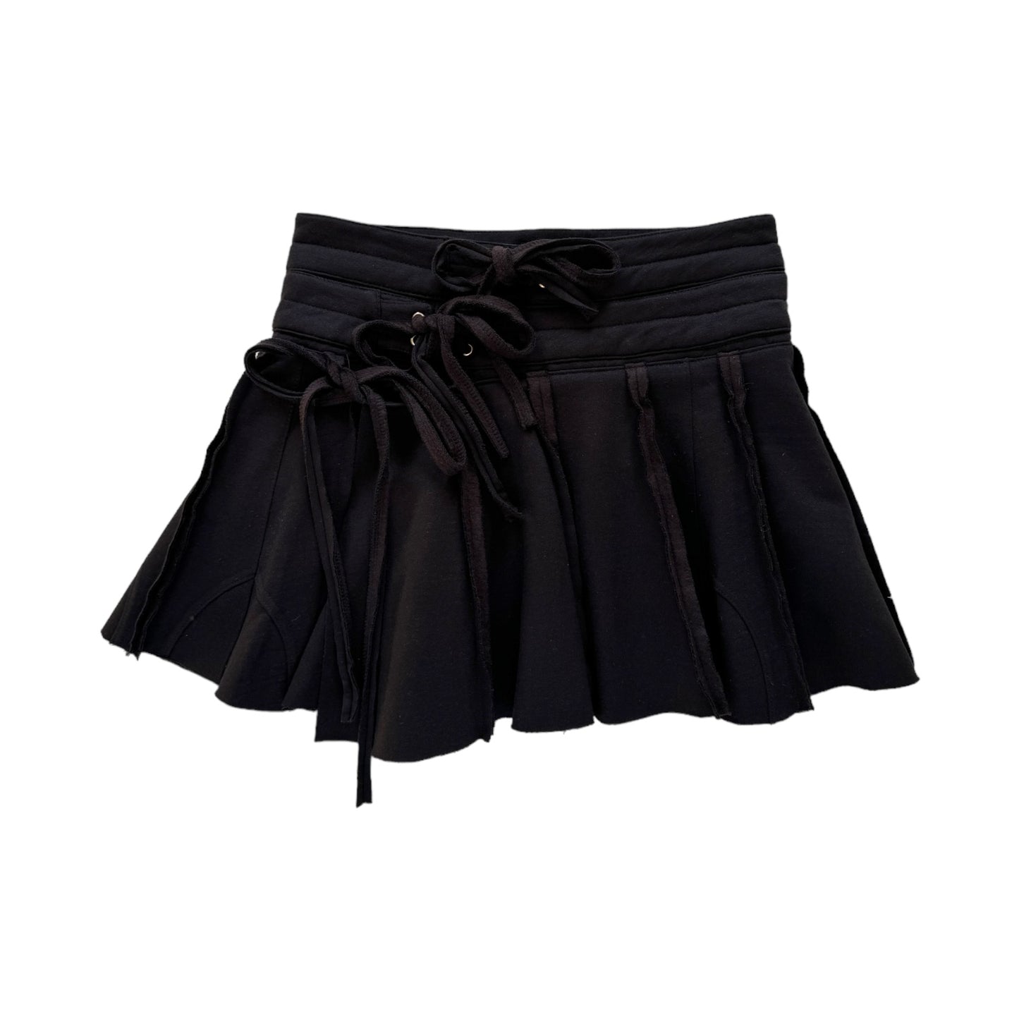 TRANSFORMED WRAP mini sweat skirt