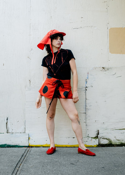 TRANSFORMED DOTS skort