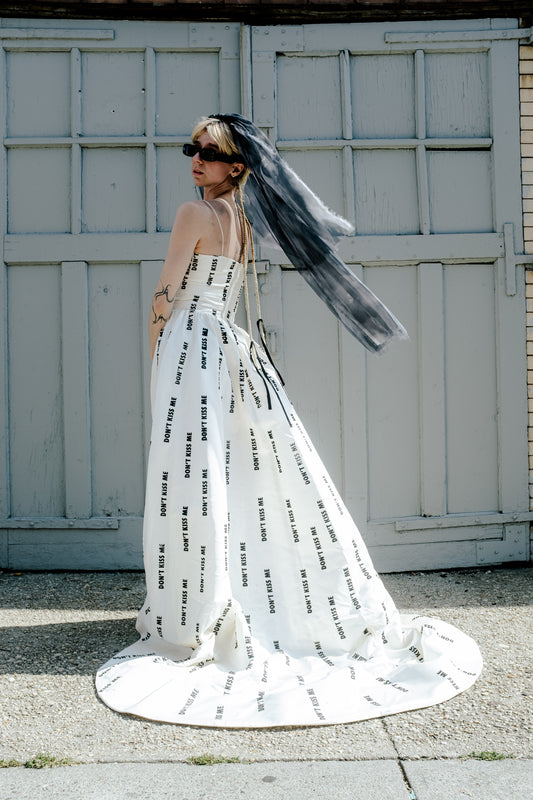 don't kiss me wedding dress