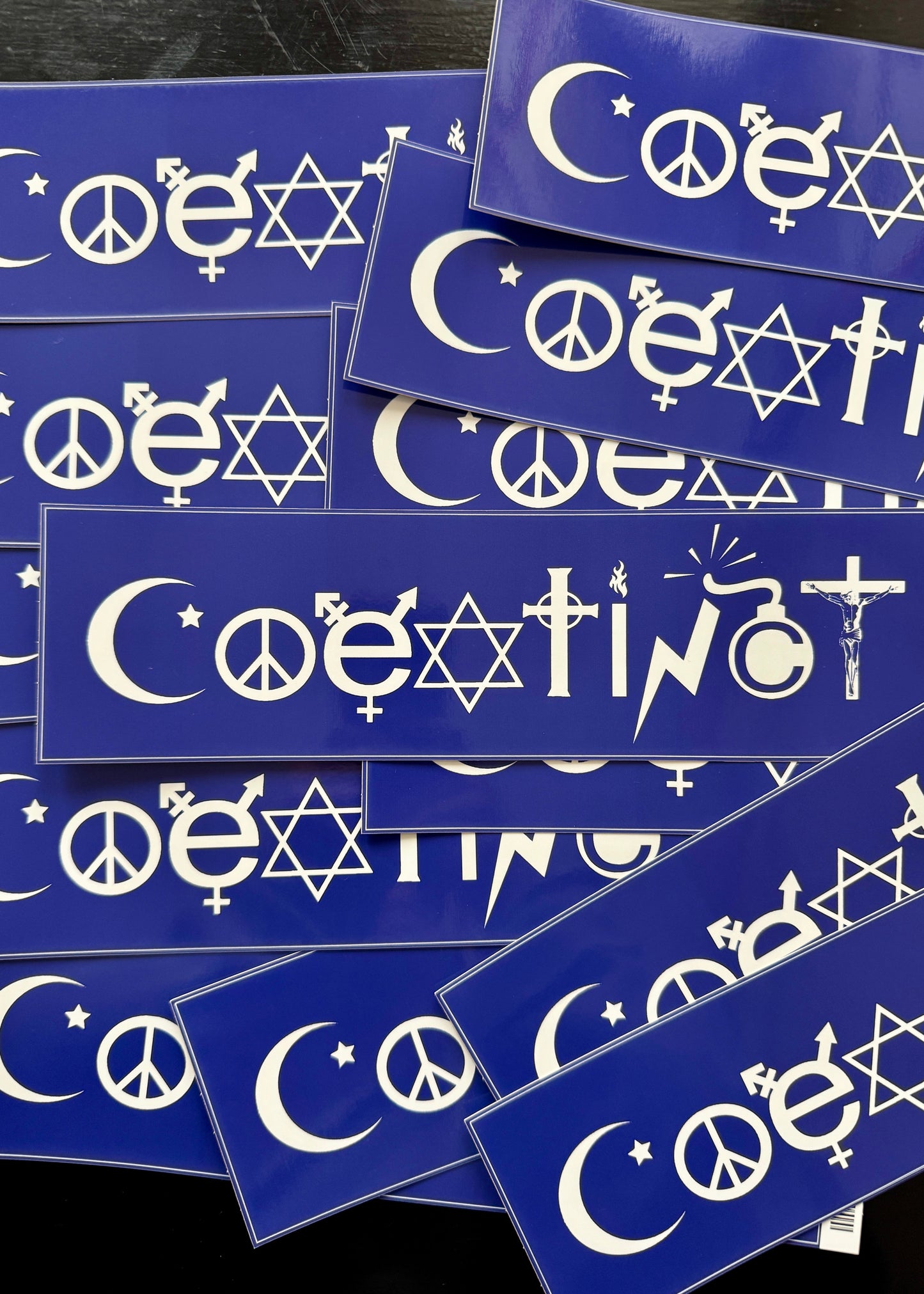 COEXTINCT bumper sticker