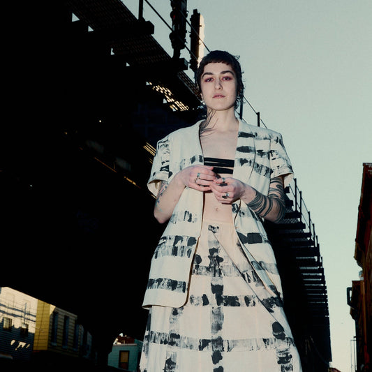 ROLLED LINES vintage cropped tuxedo