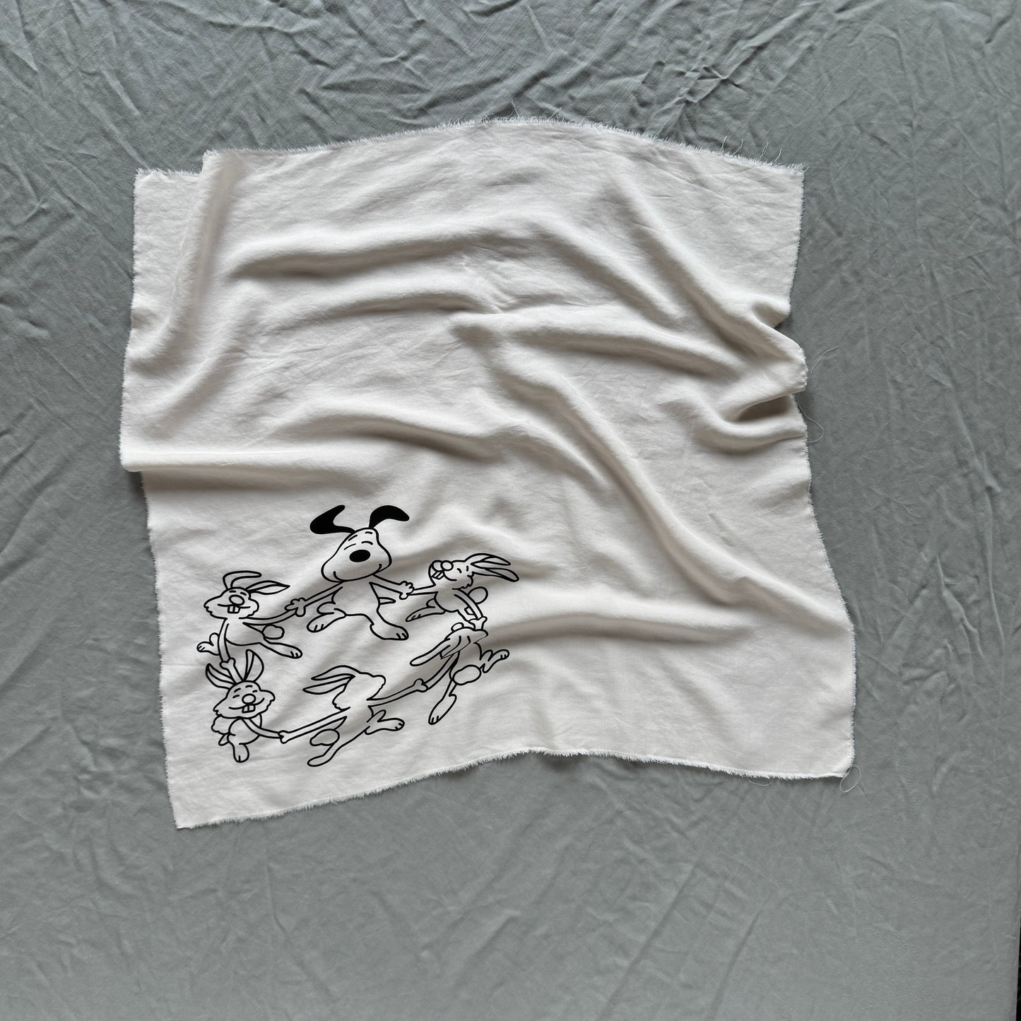 Snoopy & their Bunnies handkerchief