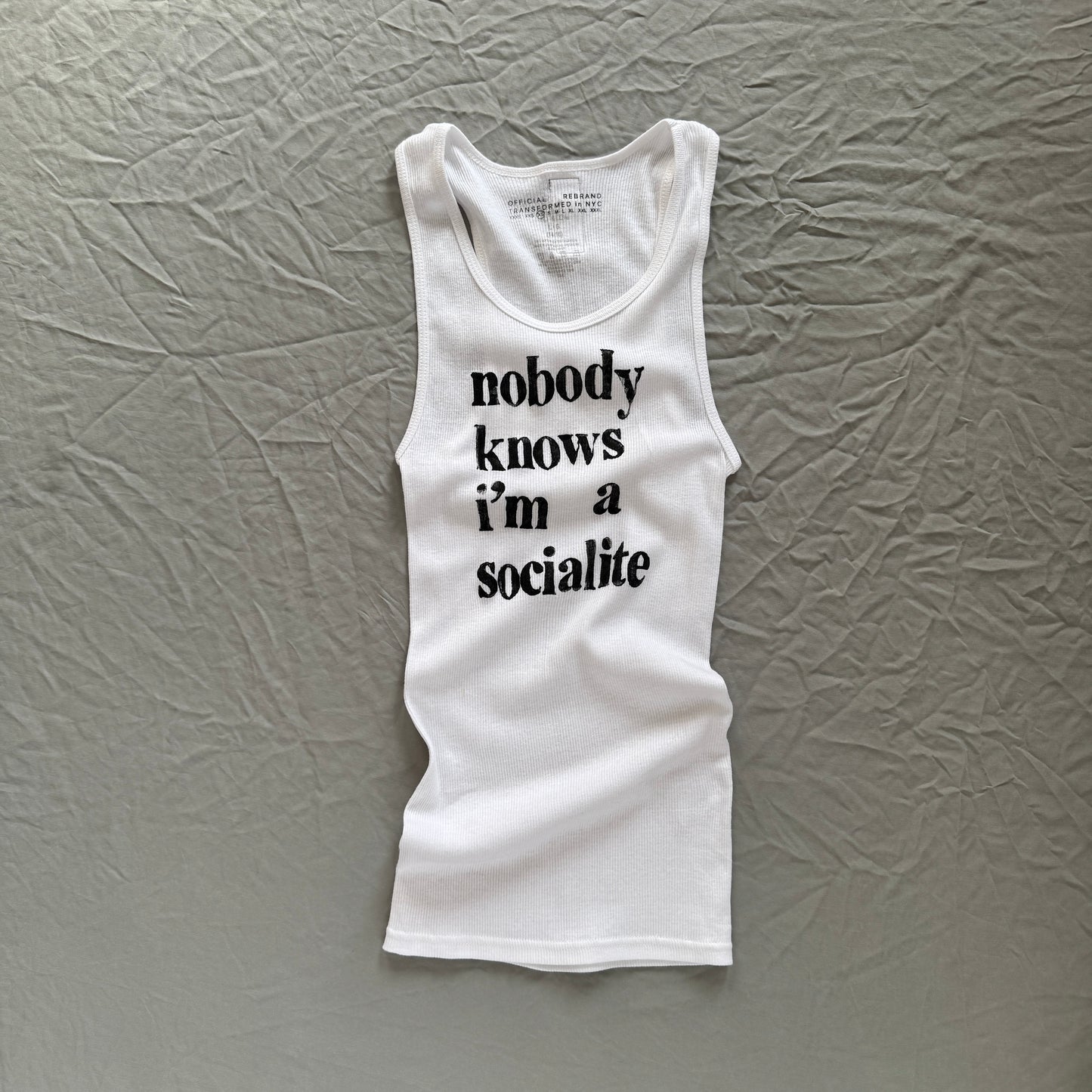 nobody knows i'm a socialite tank