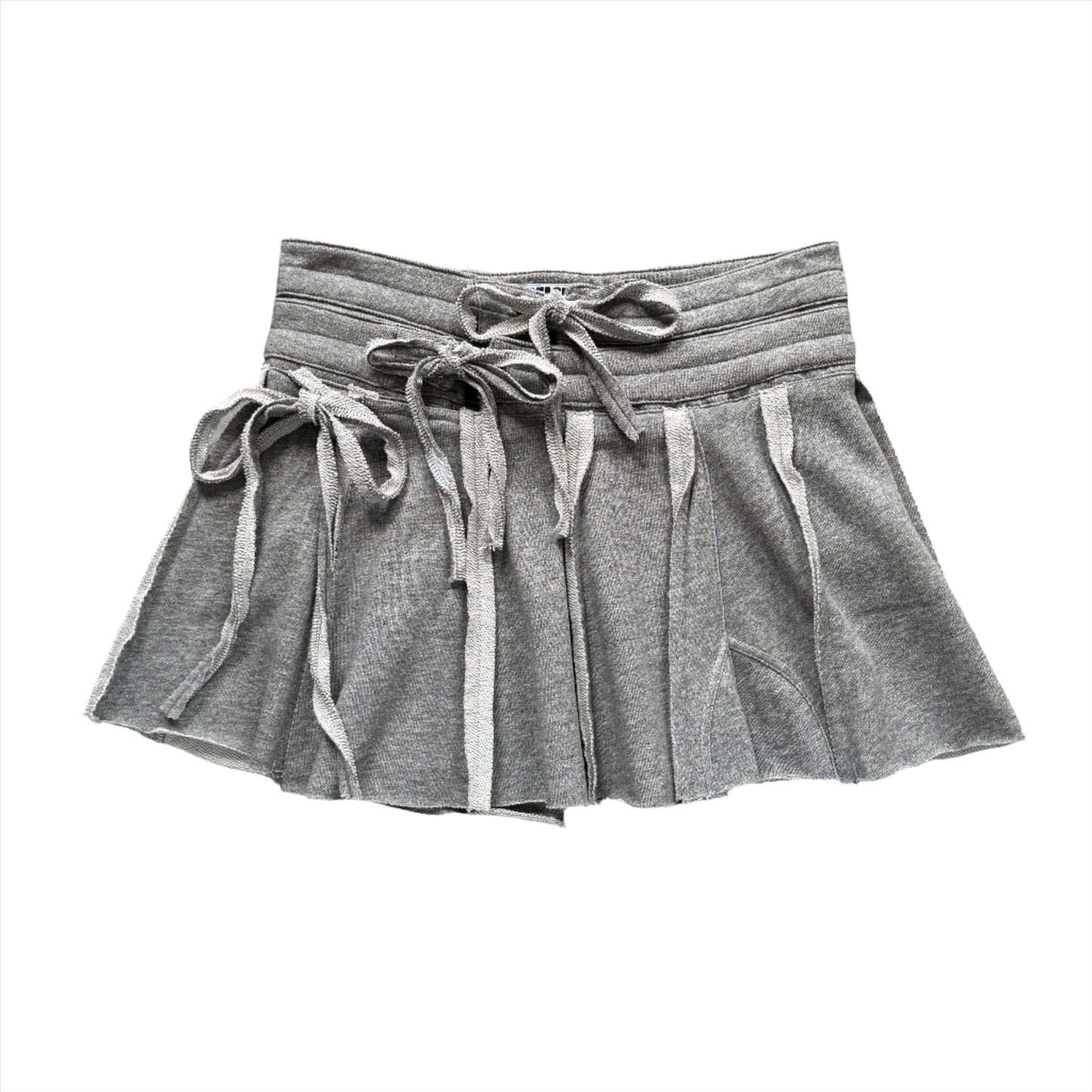 TRANSFORMED WRAP mini sweat skirt