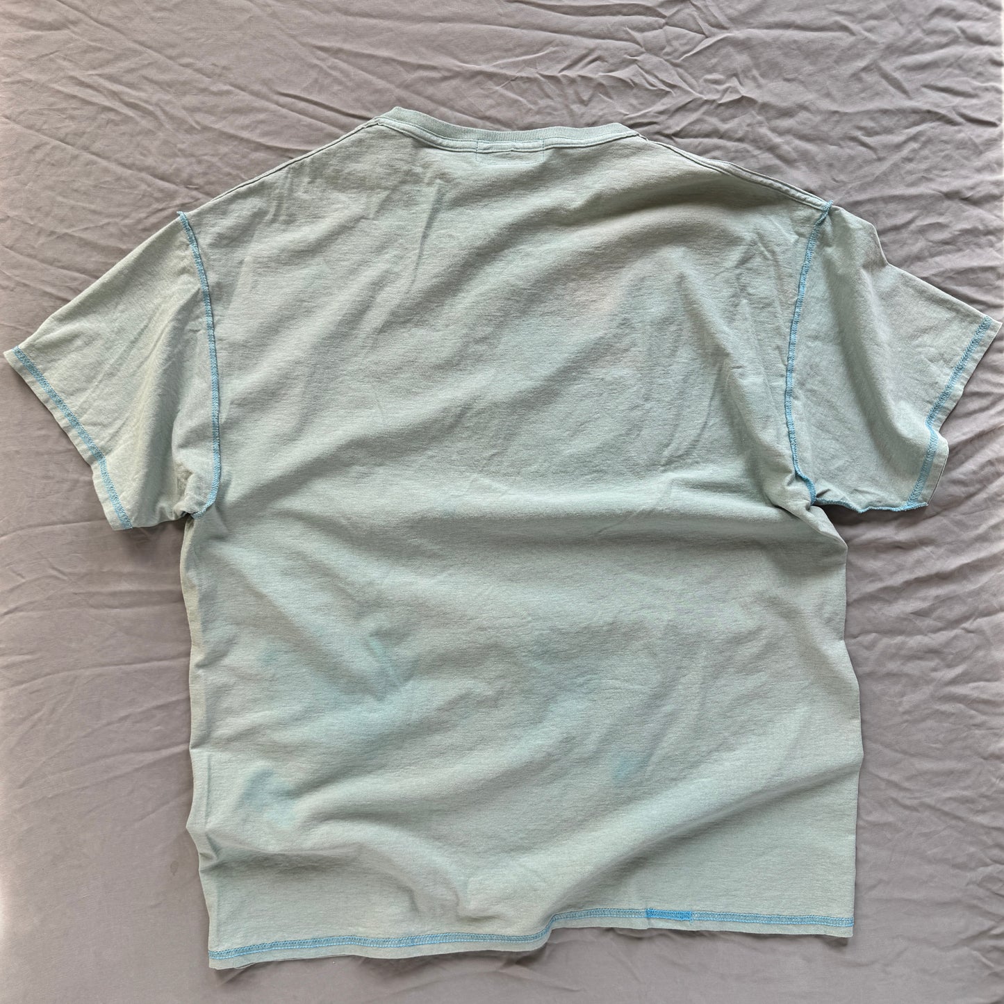 Snoopy & their Bunnies dye-stripped T-SHIRT