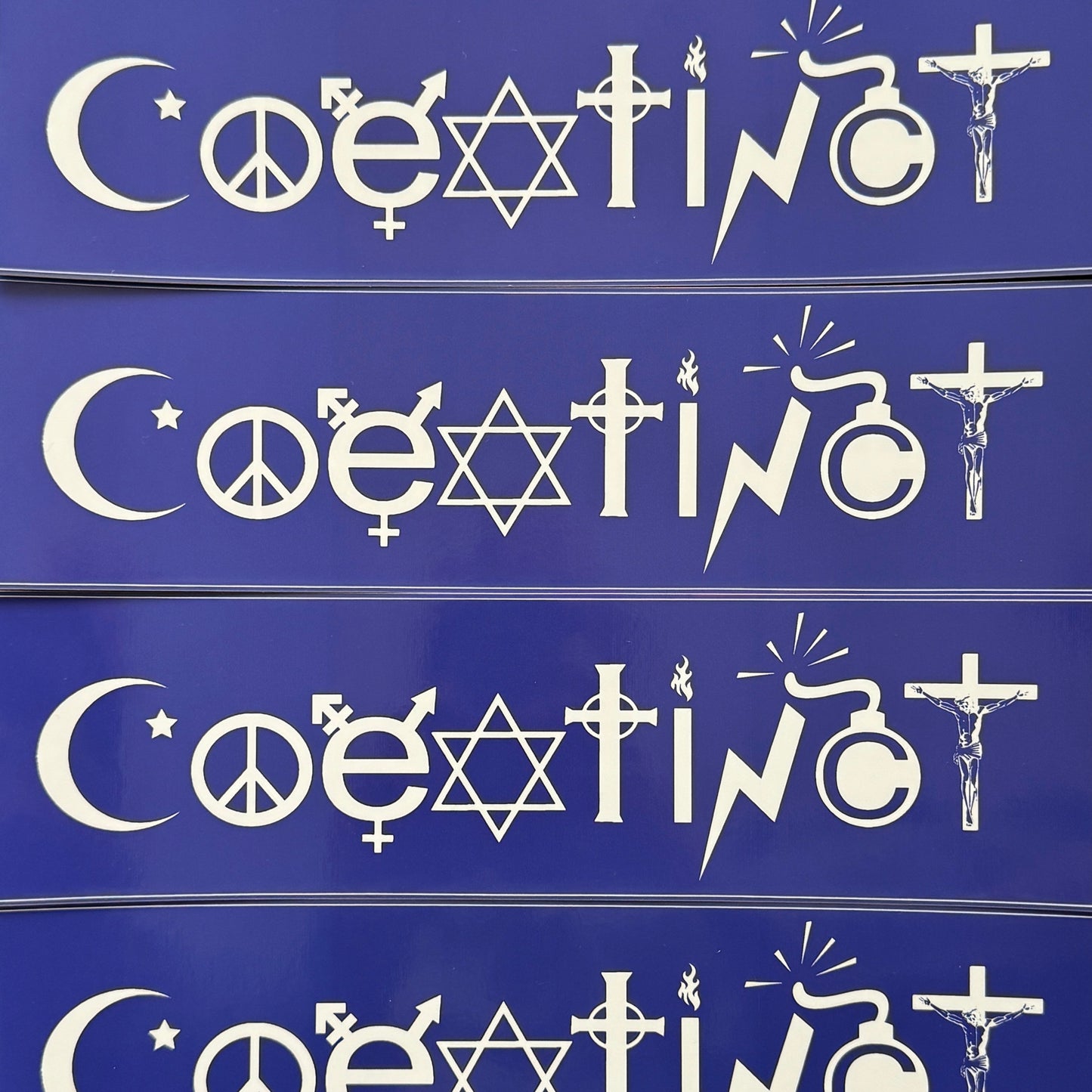 COEXTINCT bumper sticker