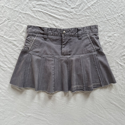 upcycled micro skirt