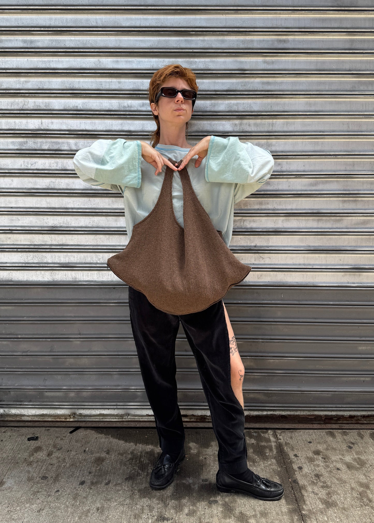 convertible sweater vest tote