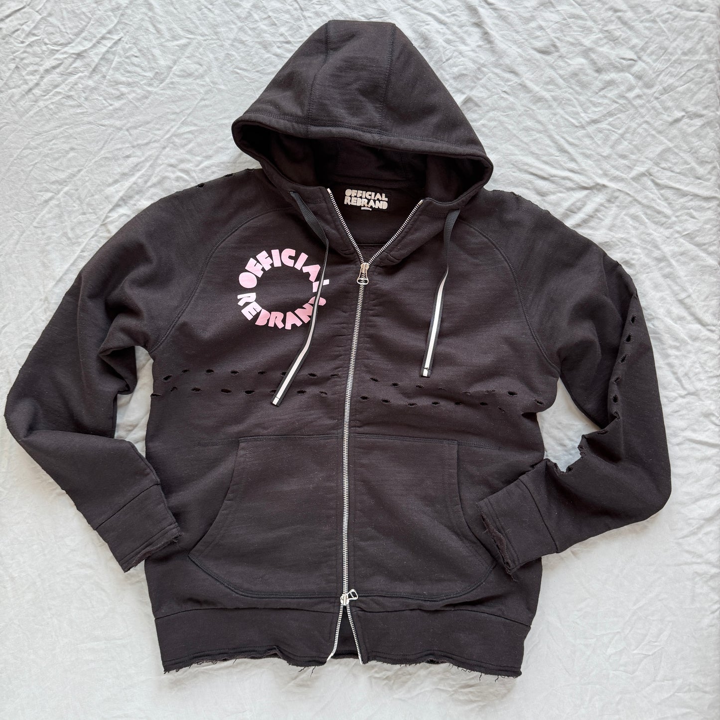 WEAR AND TEAR PRIDE BEGAN WITH AN UPRISING archive zip-up hoodie