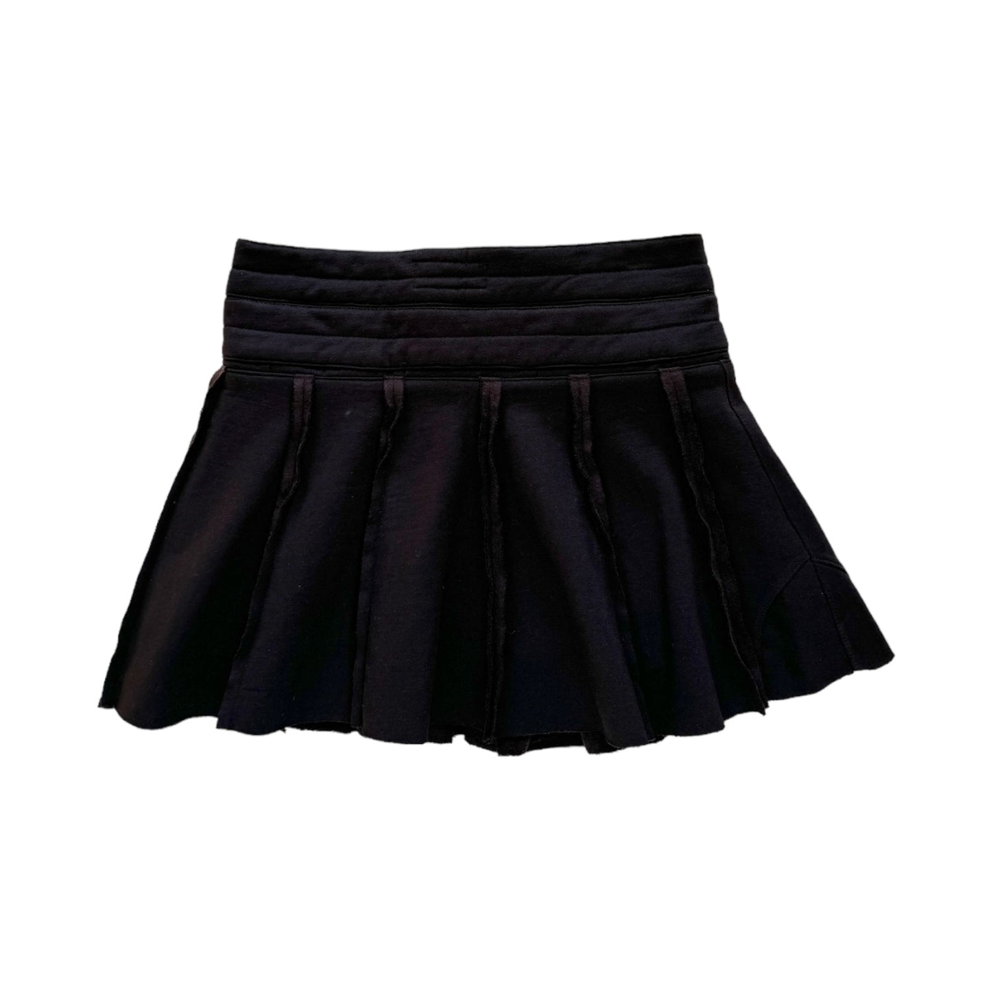 TRANSFORMED WRAP mini sweat skirt