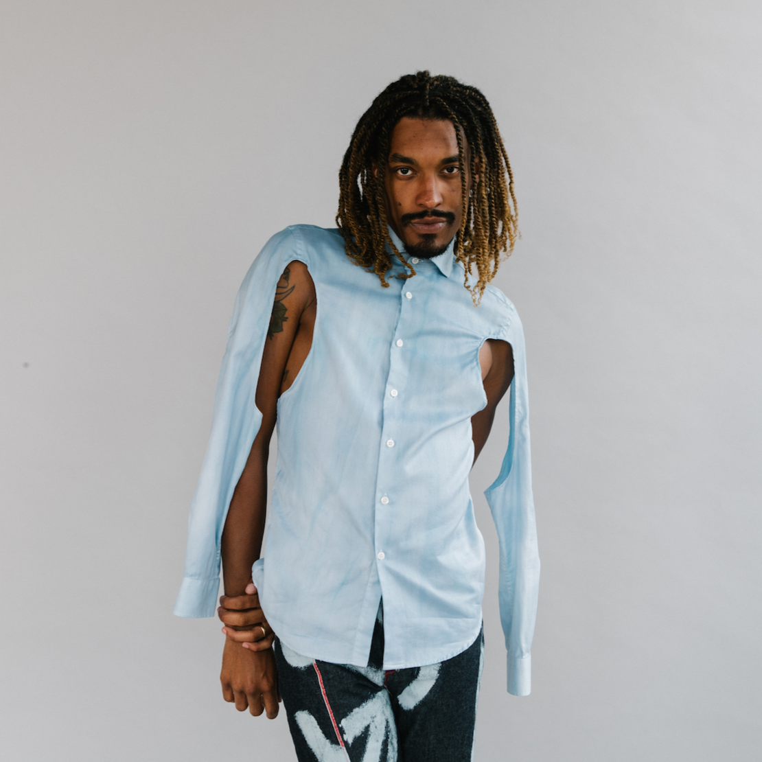 CUT-OUT long sleeve button shirts – OFFICIAL REBRAND