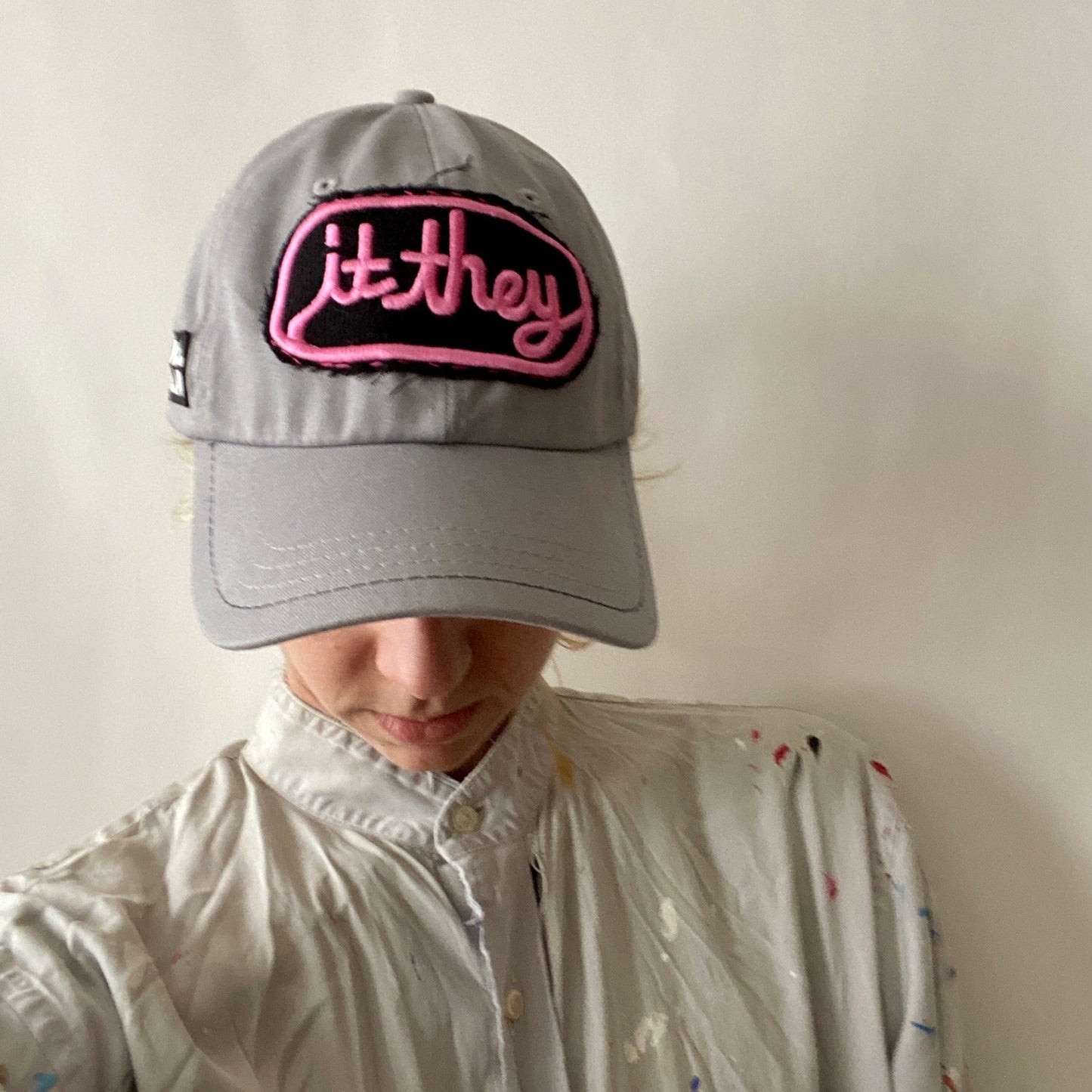 IT GIRL/BOY/THEY upcycled dad hats