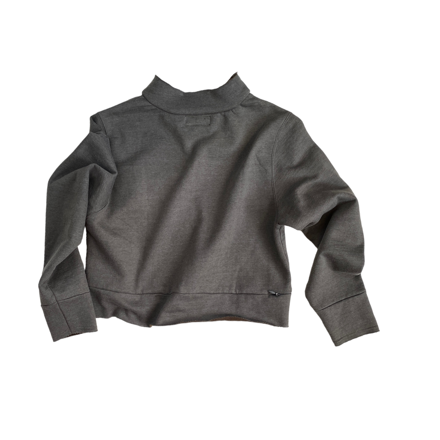 GOD IS TRANS cropped mockneck sweatshirt