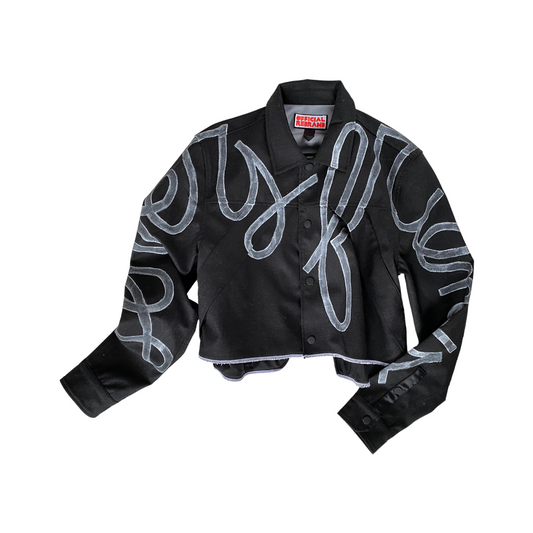 LOVERS/FRIENDS cropped wool jacket