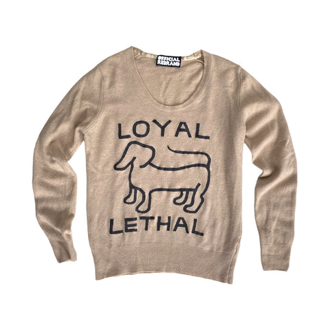 LOYAL/LETHAL puppy sweater