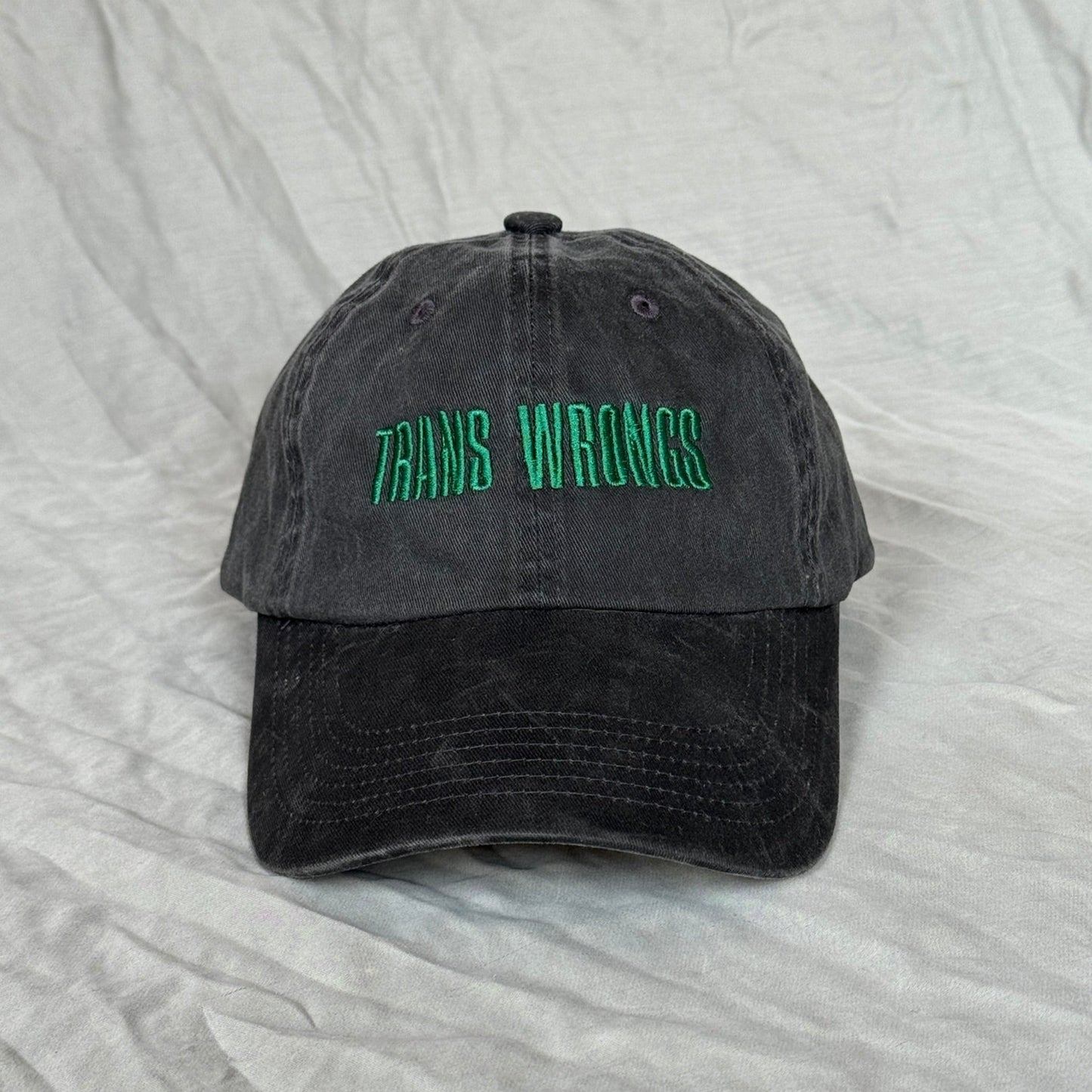 TRANS WRONGS baseball cap