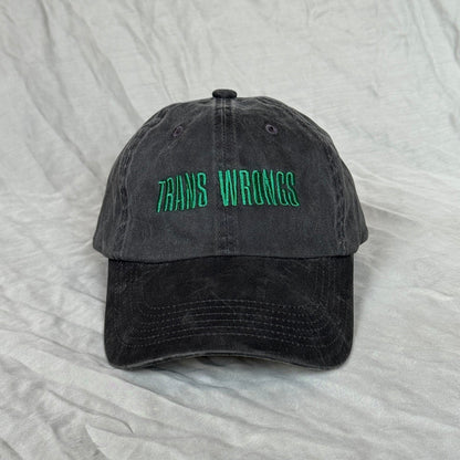 TRANS WRONGS baseball cap