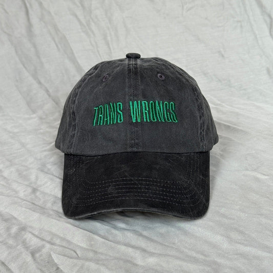TRANS WRONGS baseball cap