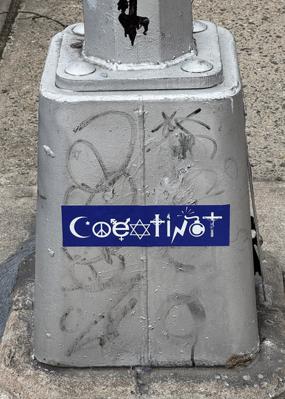 COEXTINCT bumper sticker