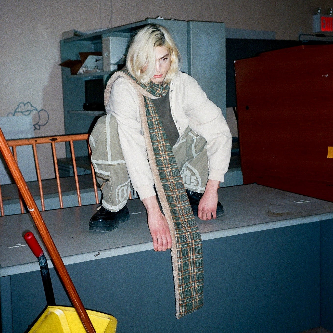 plaid fleece scarves