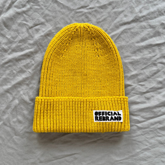 rebranded beanie (yellow)