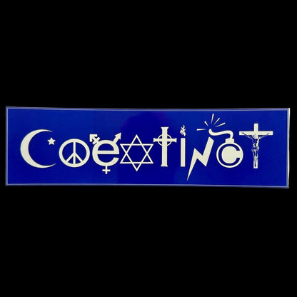 COEXTINCT bumper sticker