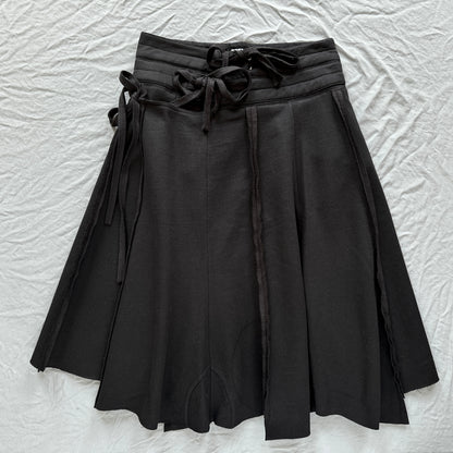 TRANSFORMED WRAP midi sweat skirt