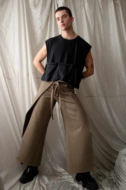 olive wrap pants