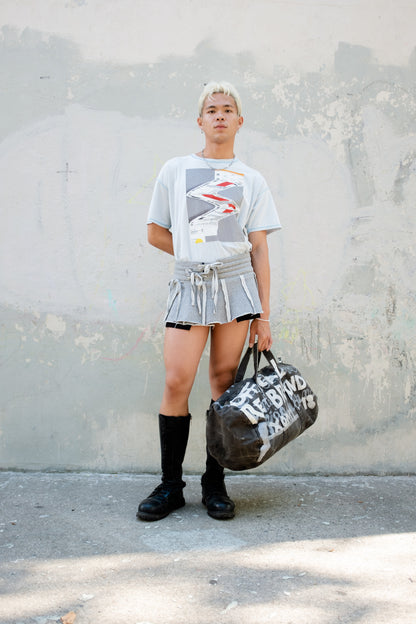 Testosterone! dye-stripped T-SHIRT