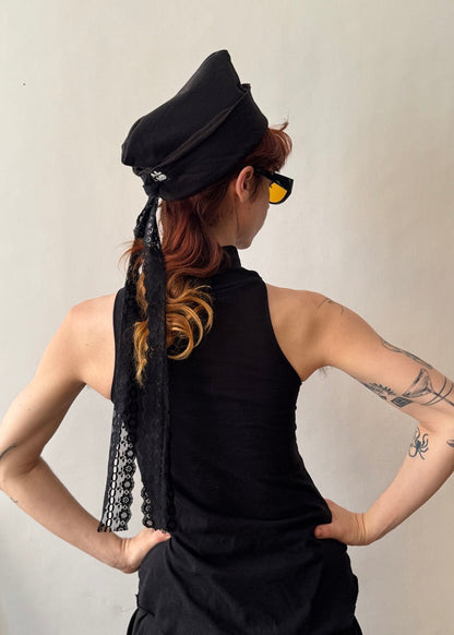 upcycled peter pan cap