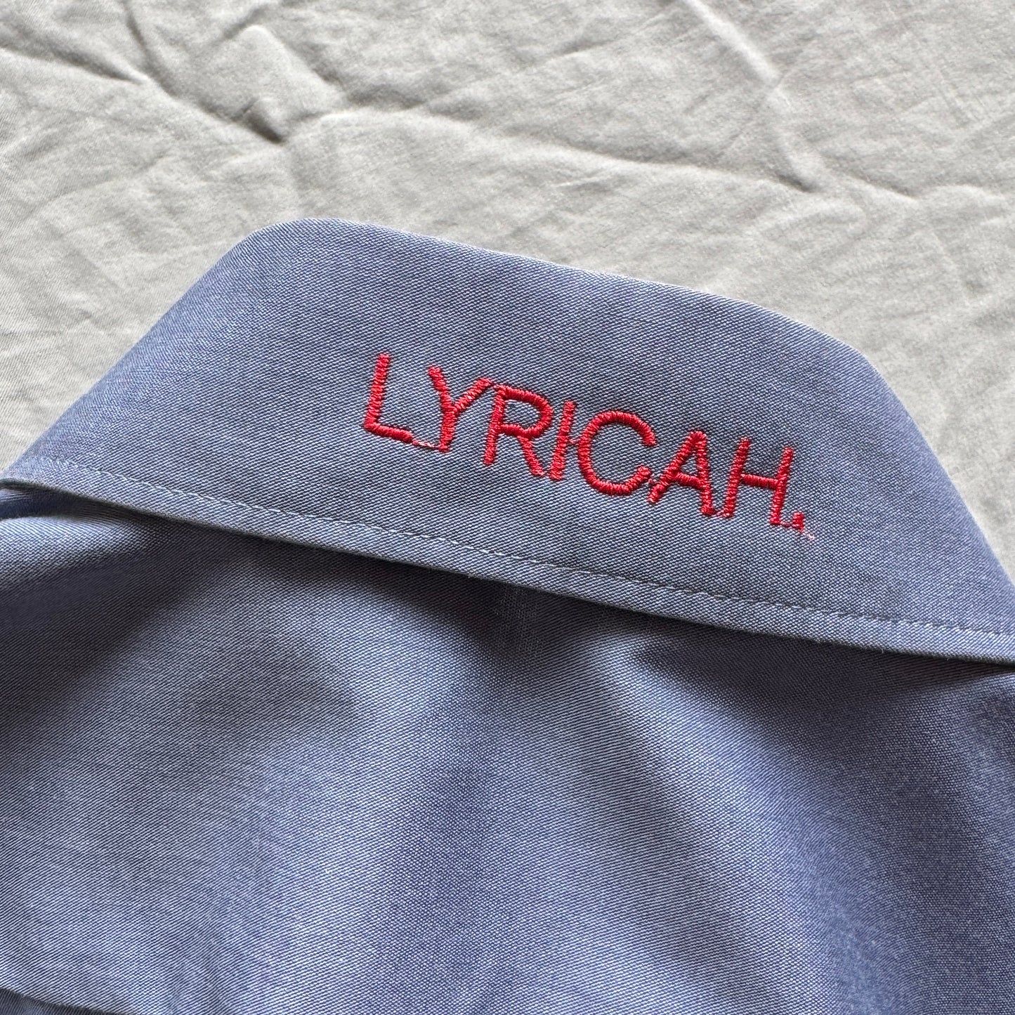 LYRICAH. embroidered button shirts