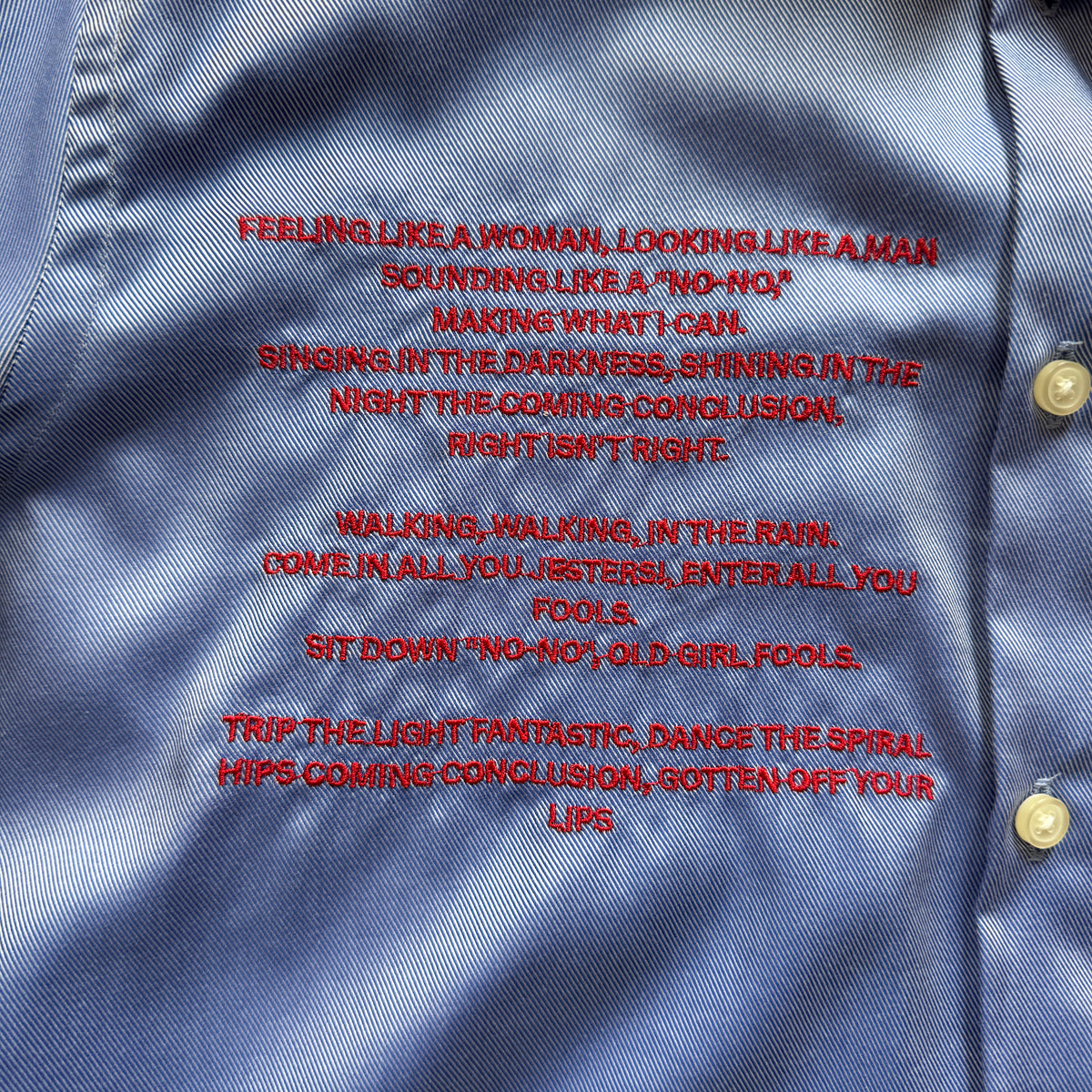 LYRICAH. embroidered button shirts