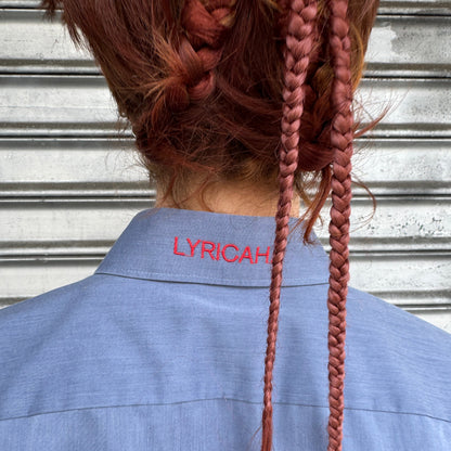 LYRICAH. embroidered button shirts