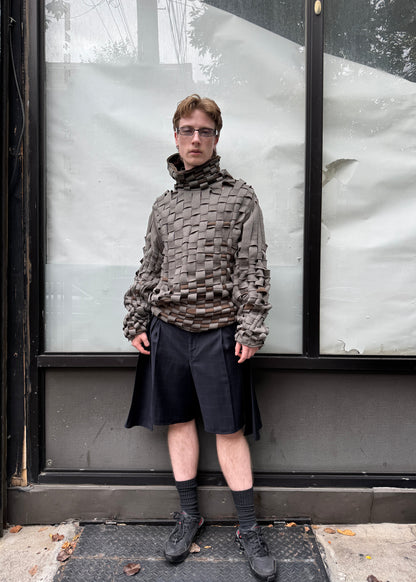 woven deadstock turtleneck