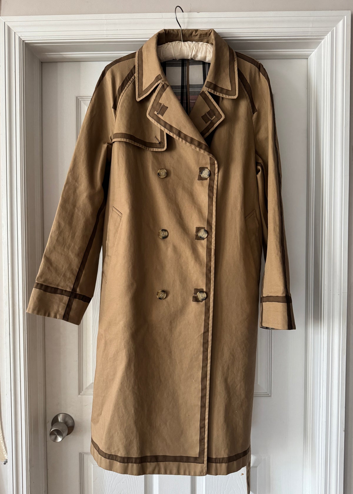 seams trench coat