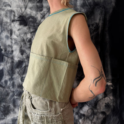 FOLDED POCKET muscle tanks