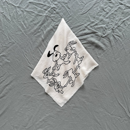 Snoopy & their Bunnies handkerchief