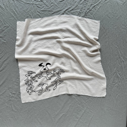 Snoopy & their Bunnies handkerchief
