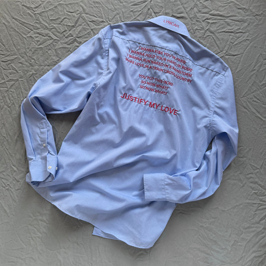LYRICAH. embroidered button shirts