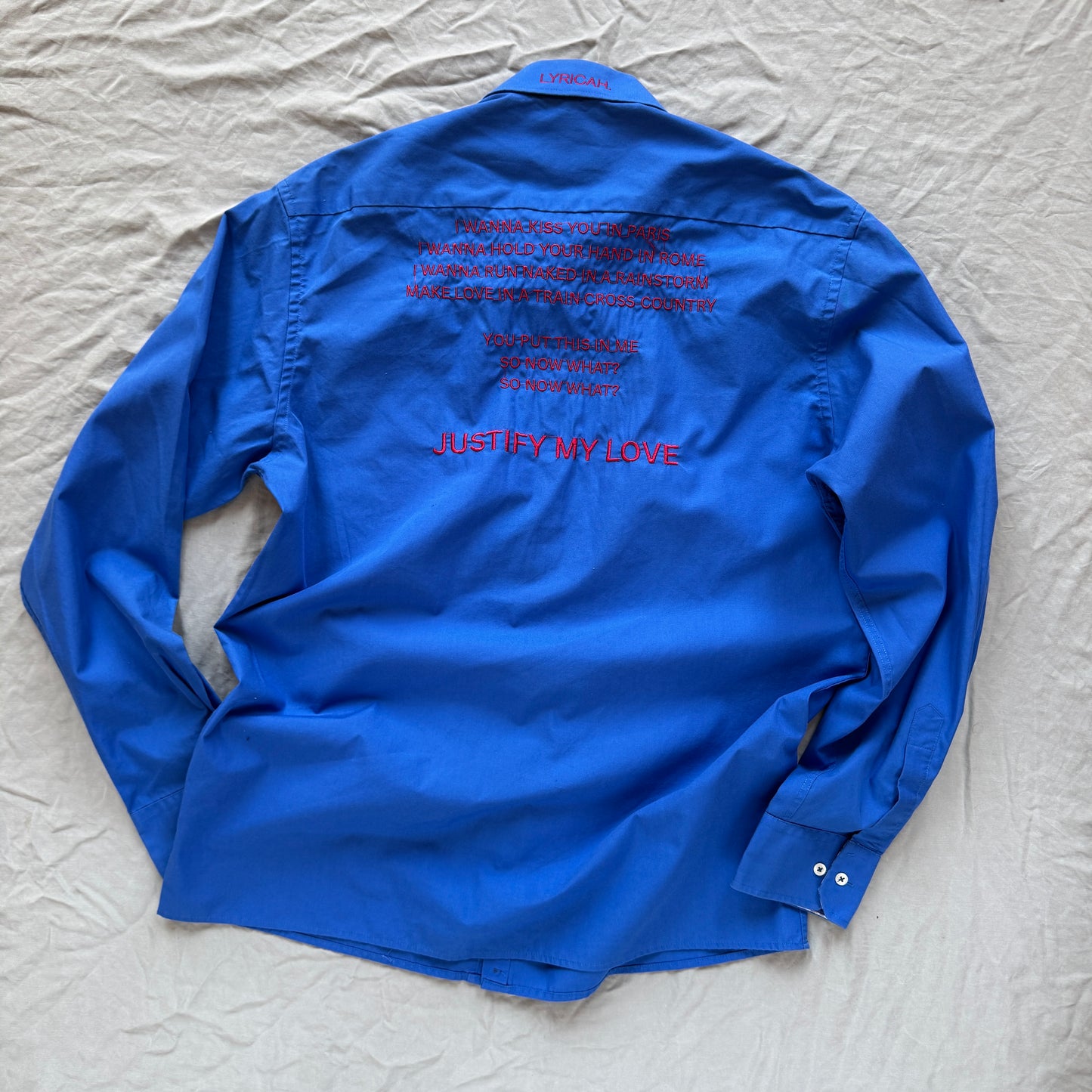 LYRICAH. embroidered button shirts