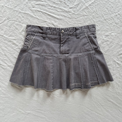 upcycled micro skirt