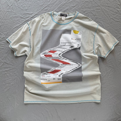 Testosterone! dye-stripped T-SHIRT