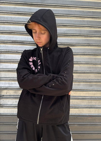 WEAR AND TEAR PRIDE BEGAN WITH AN UPRISING archive zip-up hoodie