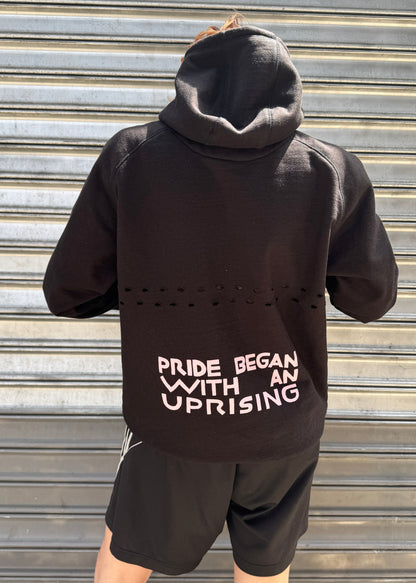 WEAR AND TEAR PRIDE BEGAN WITH AN UPRISING archive zip-up hoodie