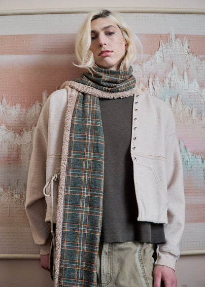 plaid fleece scarves