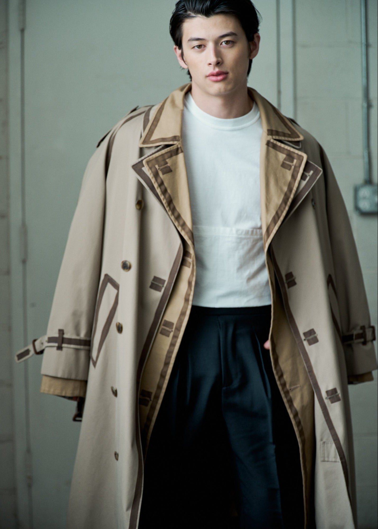 seams trench coat