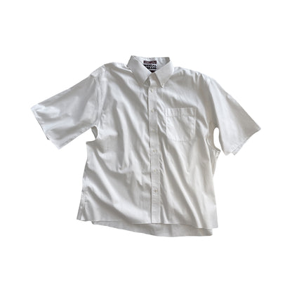 CUT-OUT short sleeve button shirts