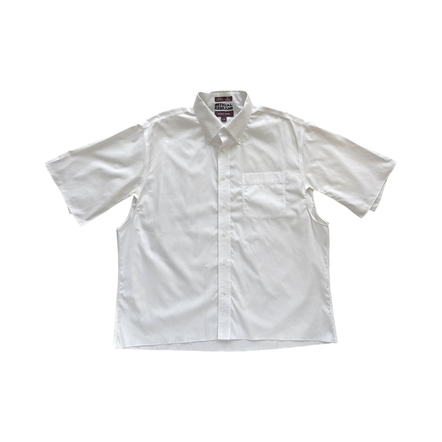 CUT-OUT short sleeve button shirts