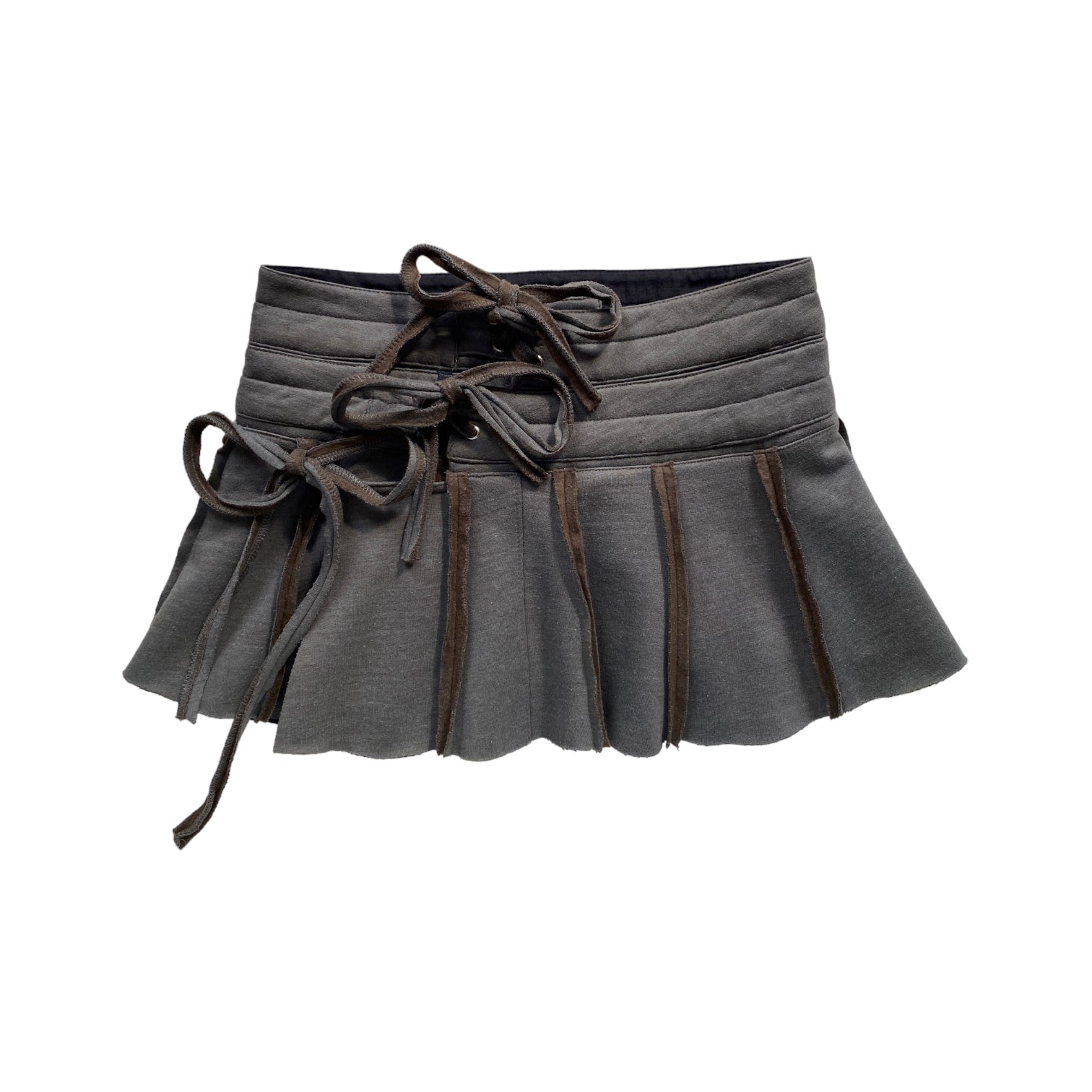 TRANSFORMED WRAP micro sweat skirt
